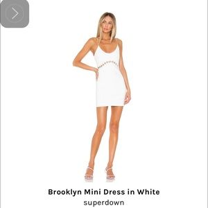 Superdown Brooklyn mini dress in white size small